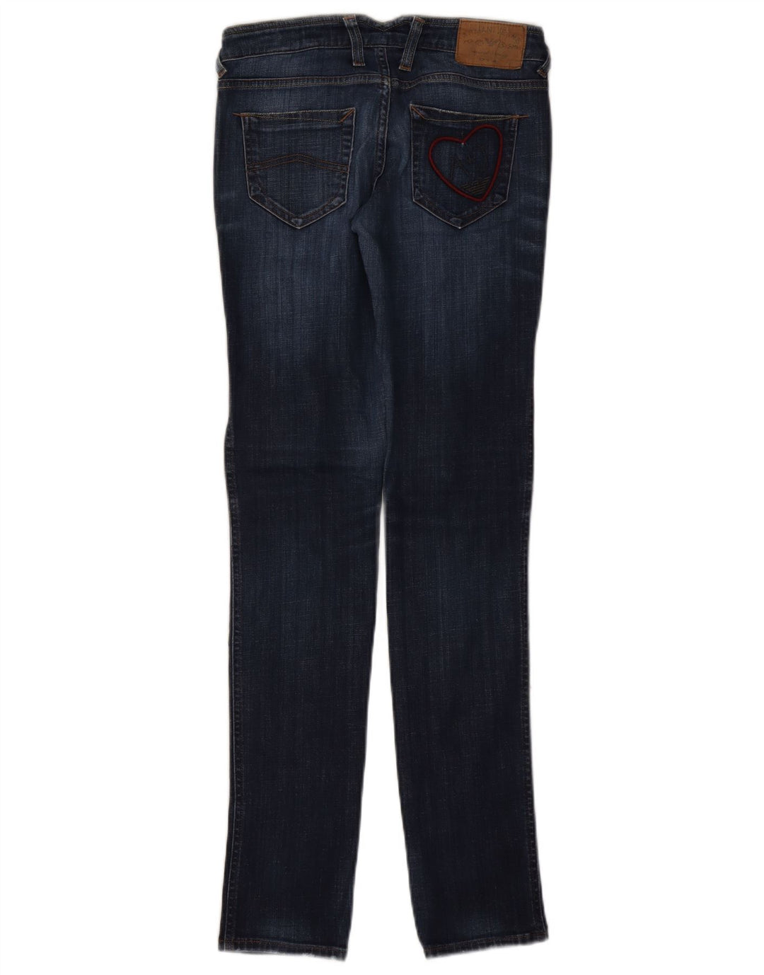 Damskie jeansy Armani Graphic Slim W26 L32 Granatowa bawełna