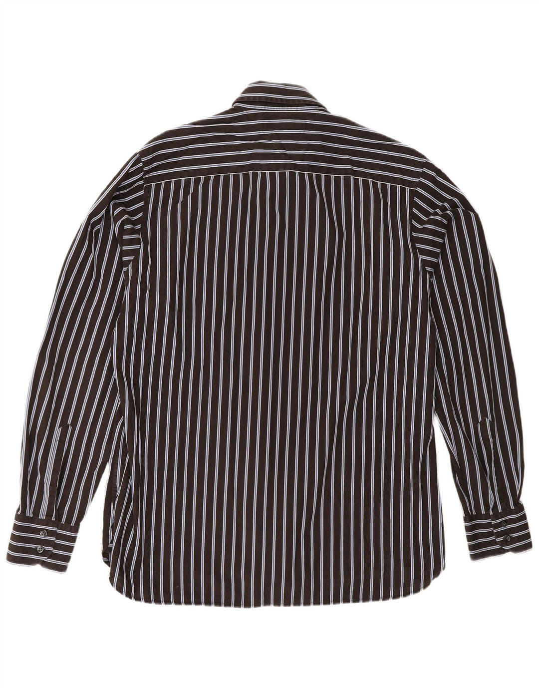 Koszula męska TOMMY HILFIGER, bawełniana w średnie brązowe paski