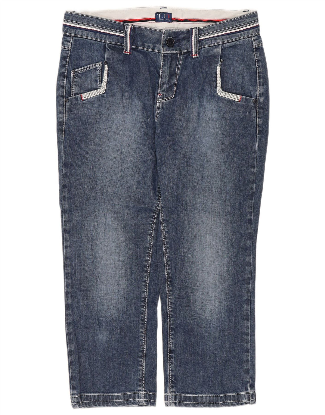 Damskie dżinsy Capri Trussardi W26 L20 Niebieskie bawełniane