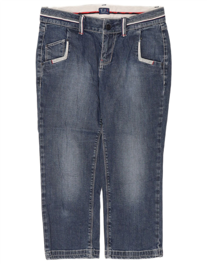 Damskie dżinsy Capri Trussardi W26 L20 Niebieskie bawełniane