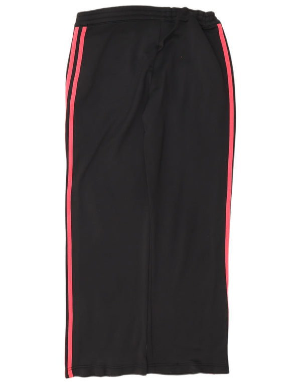 Damskie spodnie dresowe Adidas UK 12, średni czarny poliester