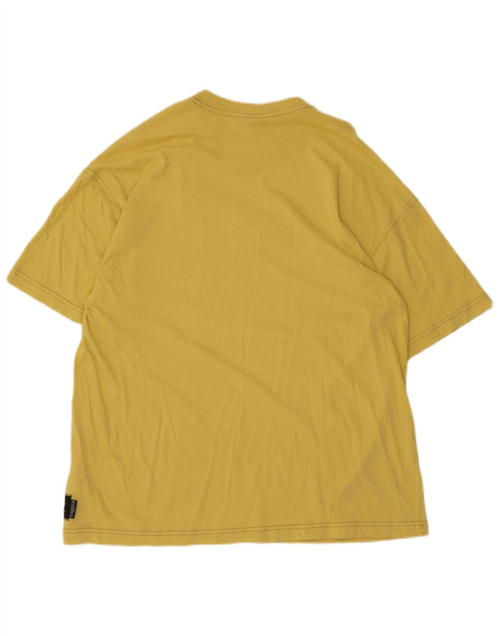 Męski T-shirt z grafiką Nike, mały, żółty, bawełniany