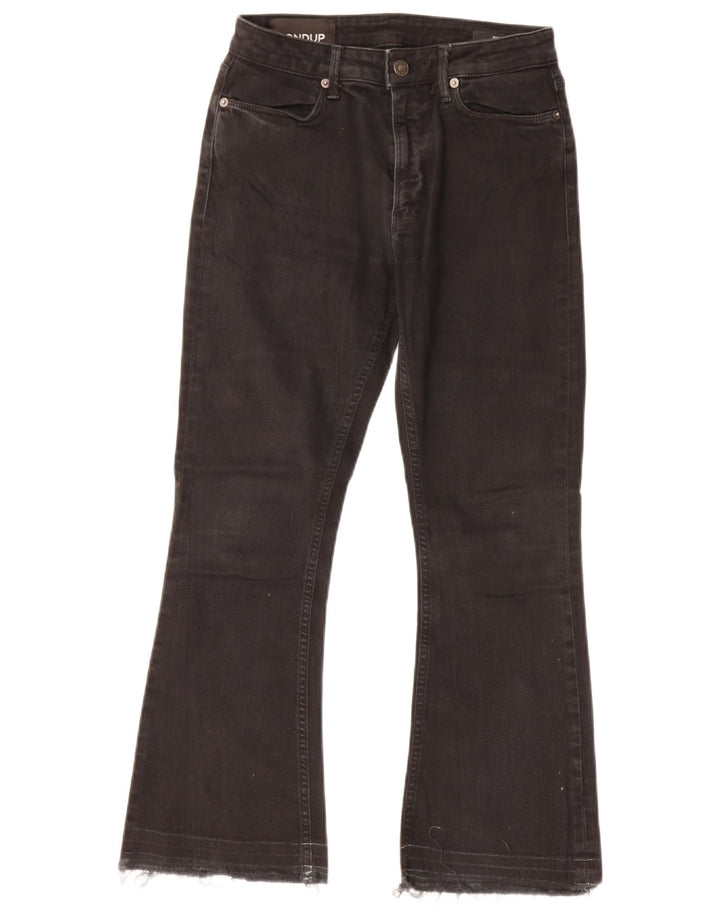 Damskie jeansy Bootcut Dondup W26 L26 Czarne bawełniane
