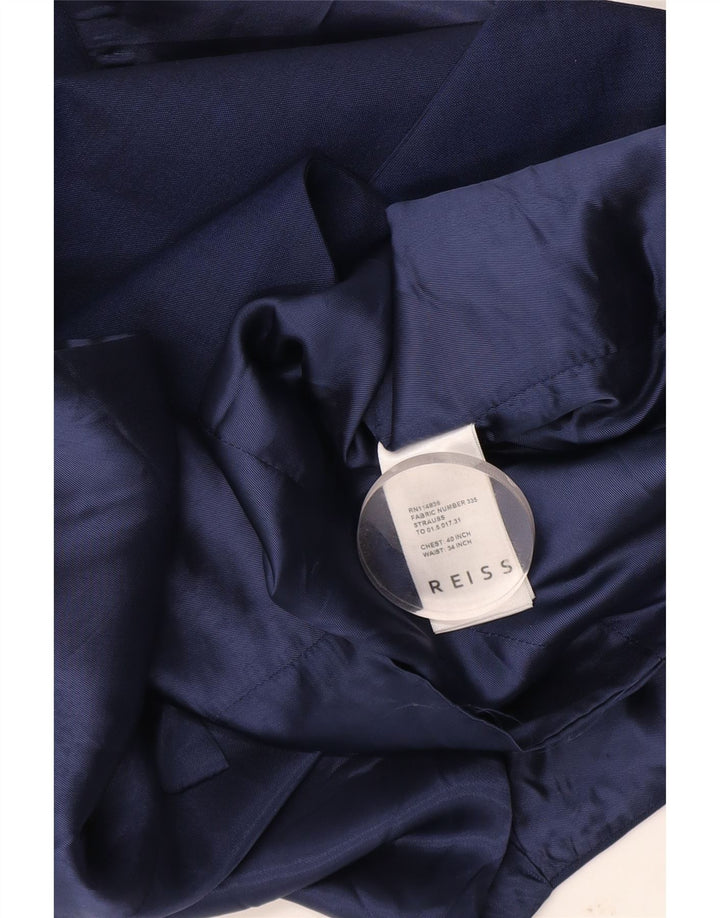 Kamizelka męska Reiss, średnia, granatowa, wełniana