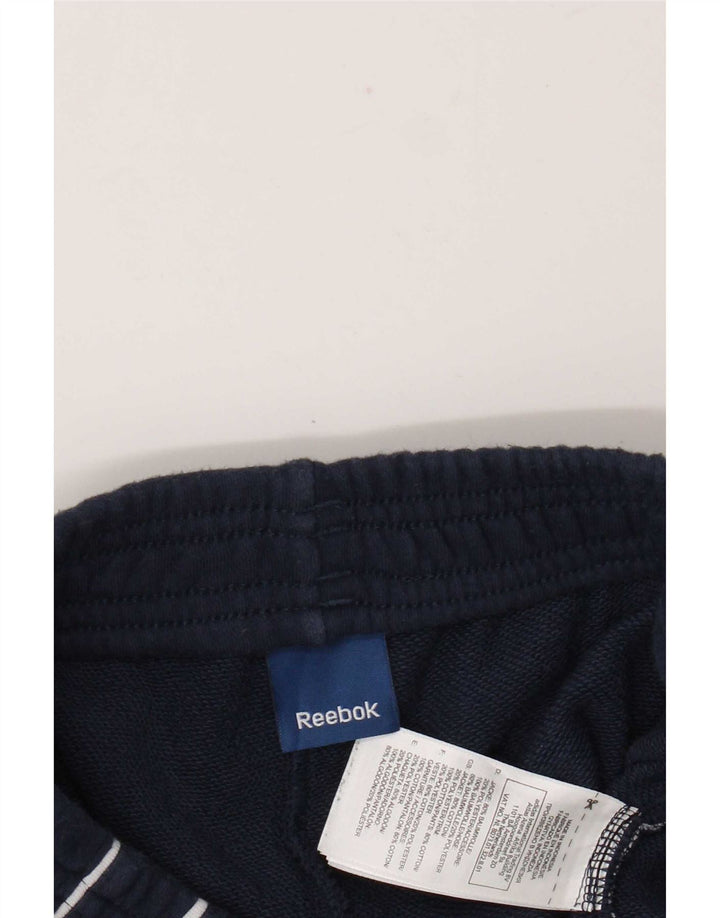 Męskie spodnie dresowe Reebok, małe, granatowe, bawełniane