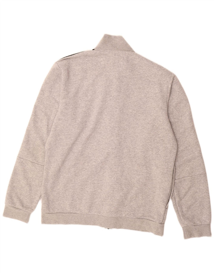 Męska kurtka dresowa ADIDAS UK 44/46, duża, szara, bawełniana