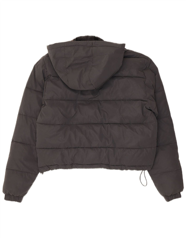 Damska ocieplana kurtka z kapturem Ellesse UK 14, średni czarny nylon