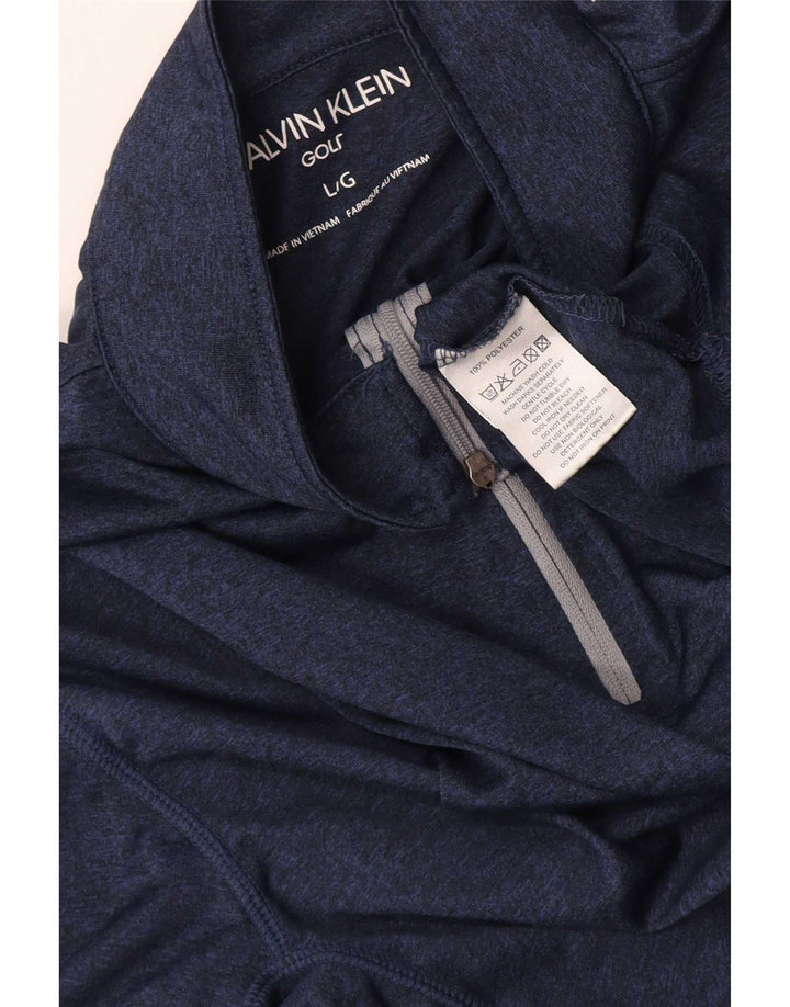 Męski dres Calvin Klein Golf z zamkiem błyskawicznym, duży, granatowy