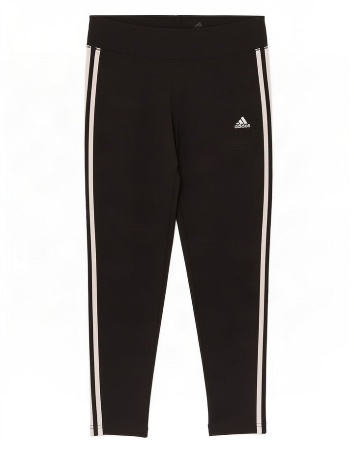 Legginsy damskie Adidas UK 16/18, duże, czarne, poliestrowe