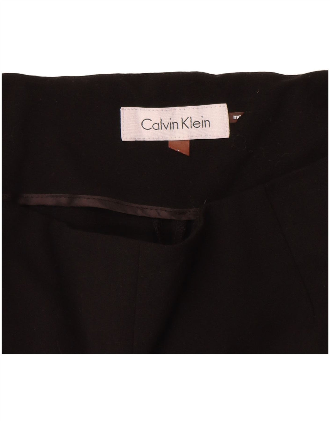 Damskie spodnie garniturowe Calvin Klein W28 L27 Czarny poliester