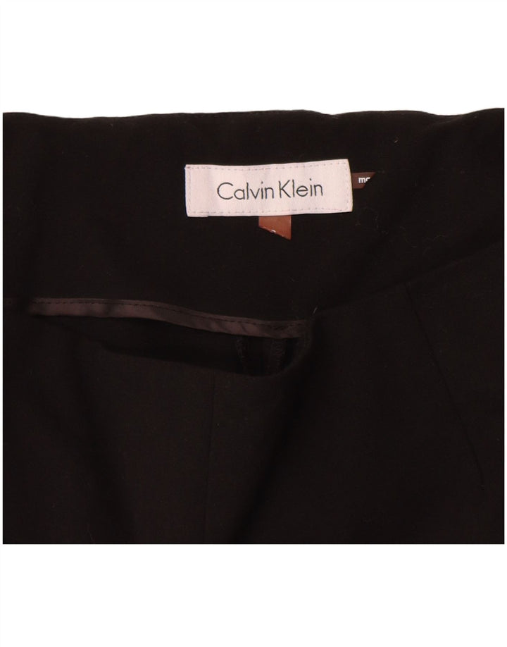 Damskie spodnie garniturowe Calvin Klein W28 L27 Czarny poliester