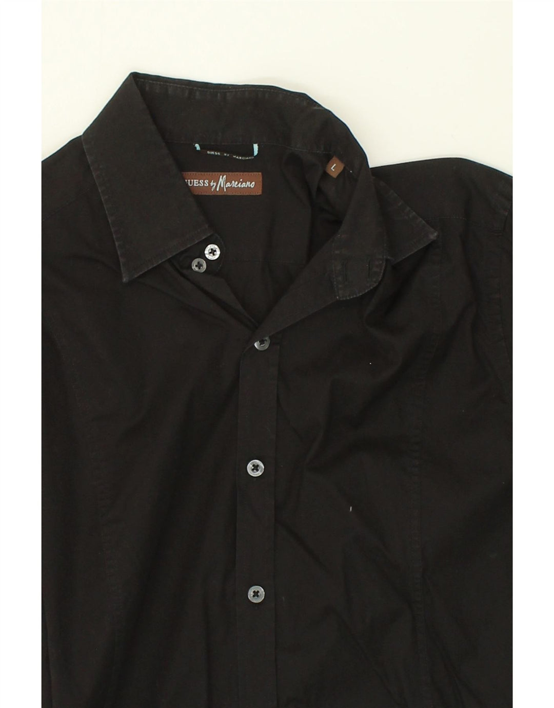 GUESS Mens Shirt Large Black Cotton | Vintage Guess | Thrift | Second-Hand Guess | Used Clothing | Messina Hembry 