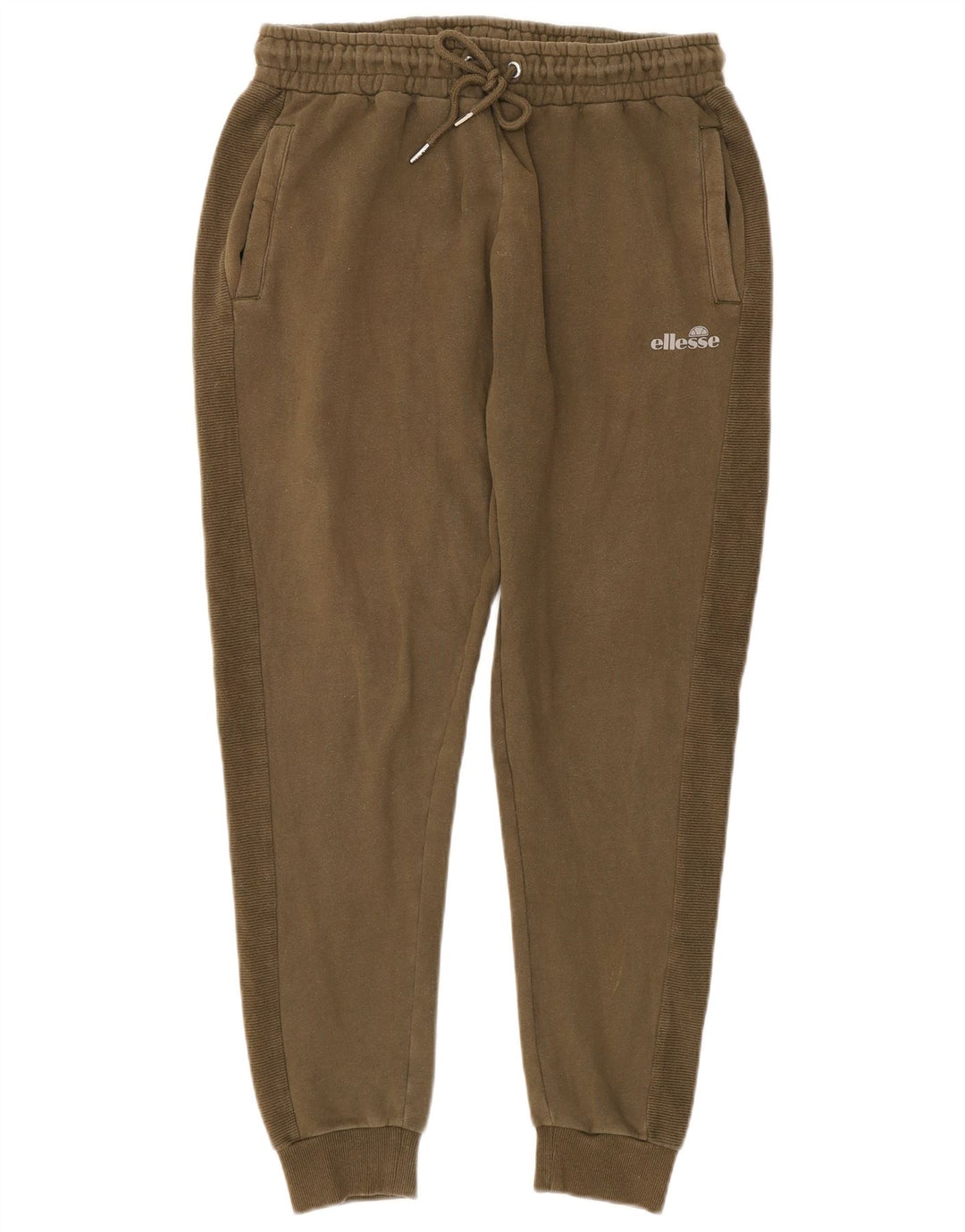 Męskie spodnie dresowe Ellesse Joggers, duże, bawełniane w kolorze khaki