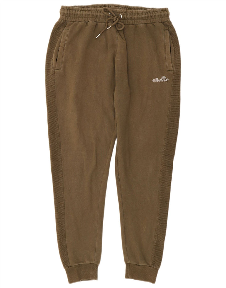 Męskie spodnie dresowe Ellesse Joggers, duże, bawełniane w kolorze khaki