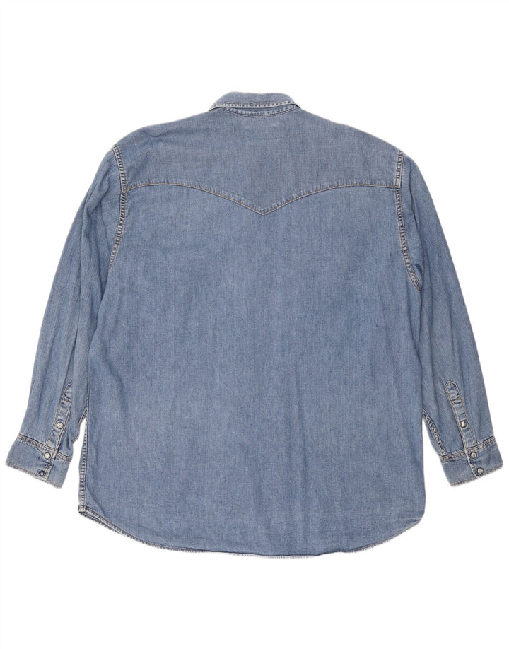 Męska koszula dżinsowa LEE 2XL, niebieska, bawełniana