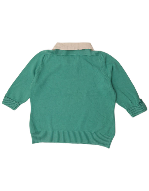 Marks & Spencer Damski sweter z golfem, UK 20 2XL, zielony