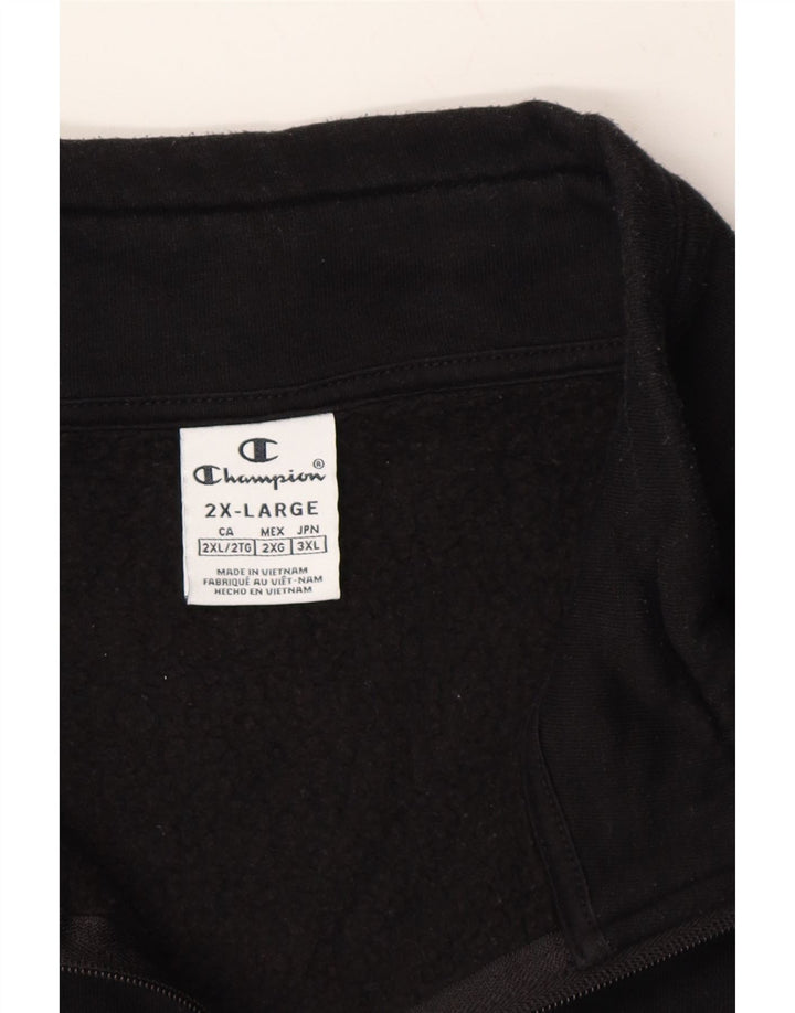 CHAMPION Womens Tracksuit Top Jacket UK 20 2XL Black Cotton Vintage Champion and Second-Hand Champion from Messina Hembry 