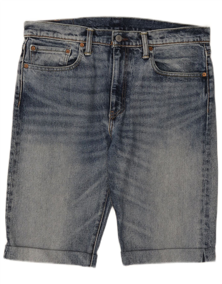 Męskie spodenki jeansowe Levi's 502 W34, duże, niebieskie, bawełniane