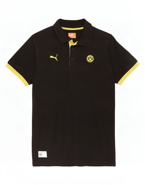 Męska koszulka polo Puma BVB Dortmund, średnia czarna
