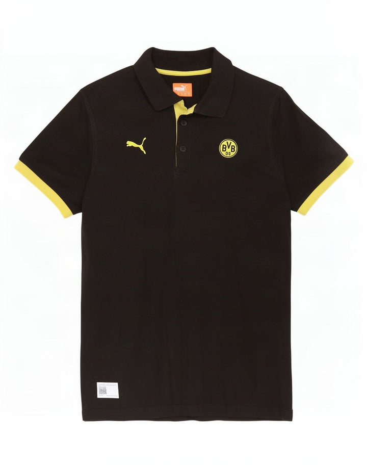Męska koszulka polo Puma BVB Dortmund, średnia czarna
