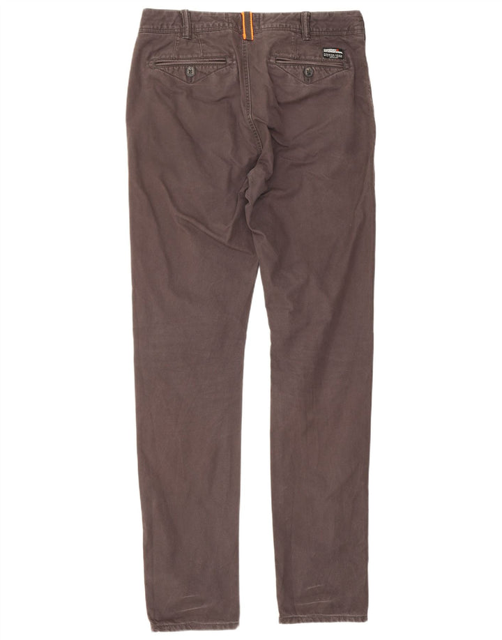 Męskie spodnie typu chino Superdry W30 L32 brązowe