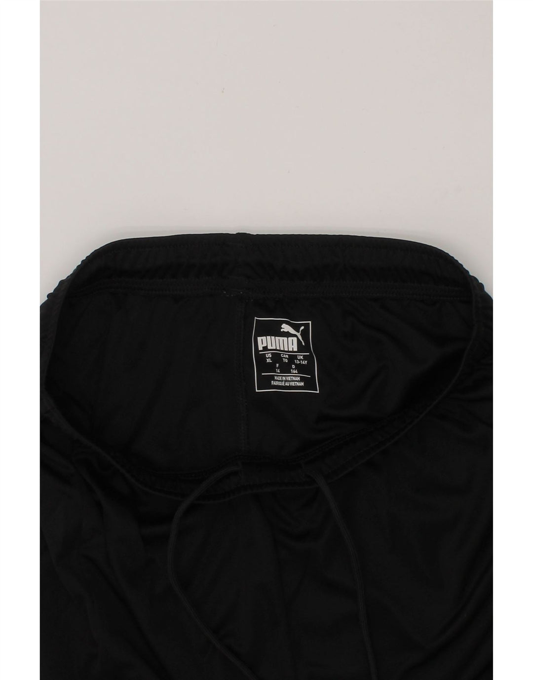 PUMA Boys Sport Shorts 13-14 Years XL Black Polyester Vintage Puma and Second-Hand Puma from Messina Hembry 