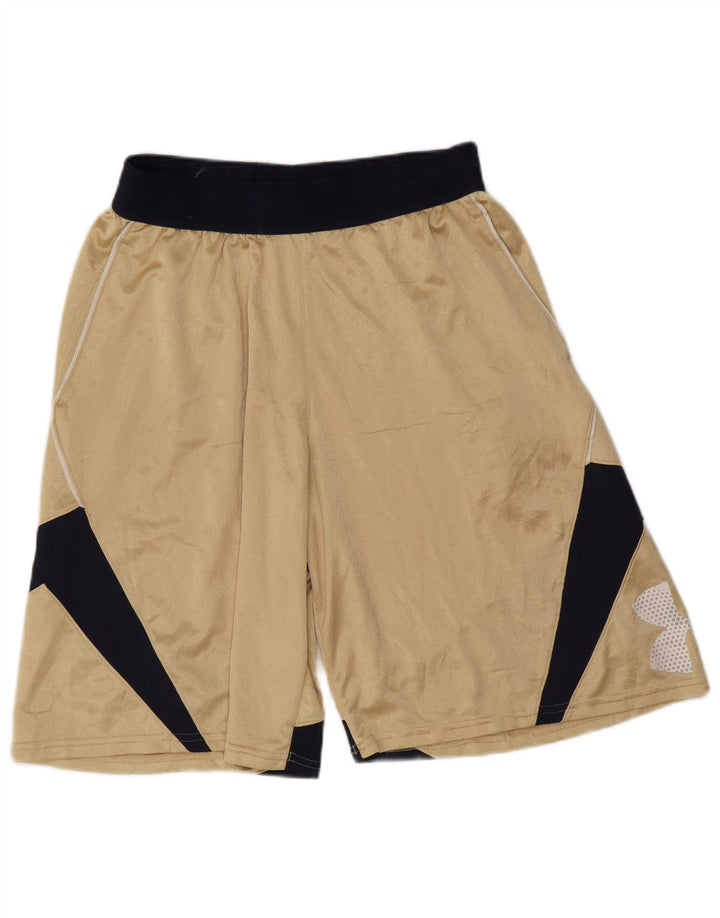 Męskie spodenki sportowe Under Armour z grafiką, duże, poliestrowe w kolorze złotym