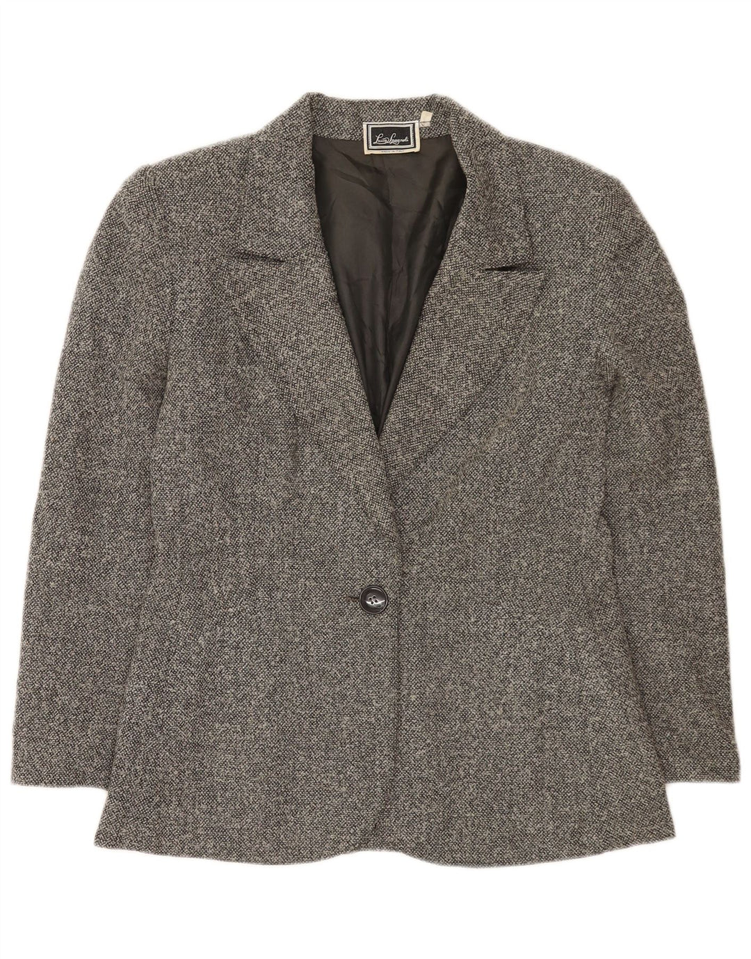Damska marynarka zapinana na 1 guzik Luisa Spagnoli IT 44 Średnioszara wełna dziewicza