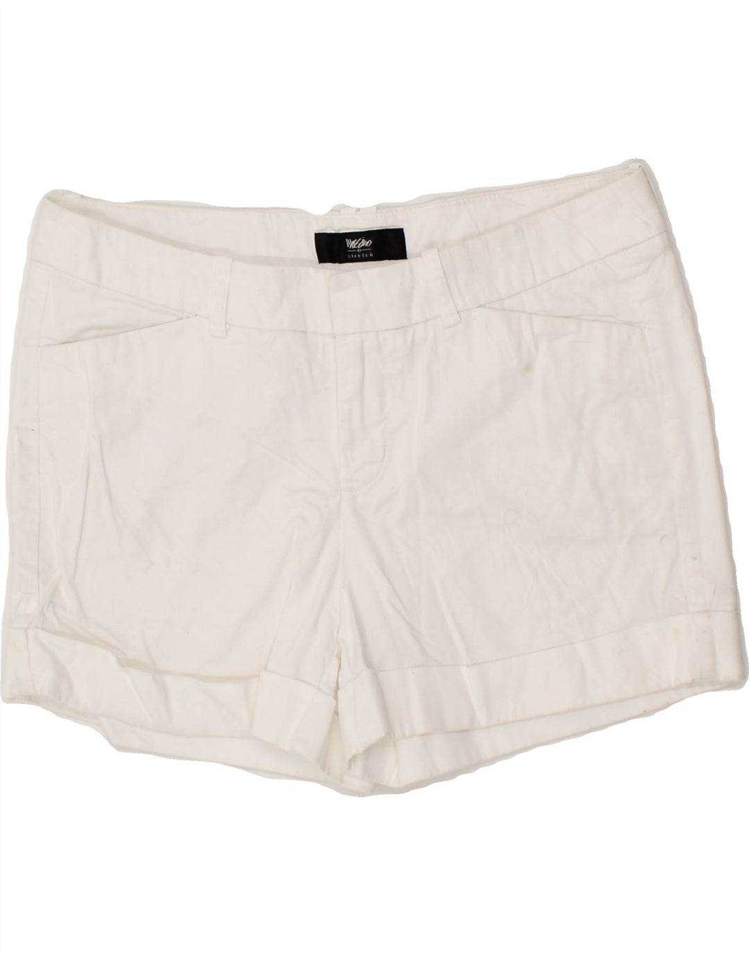 MOSSIMO Womens Denim Shorts US 6 Medium W30 White Cotton Vintage Mossimo and Second-Hand Mossimo from Messina Hembry 
