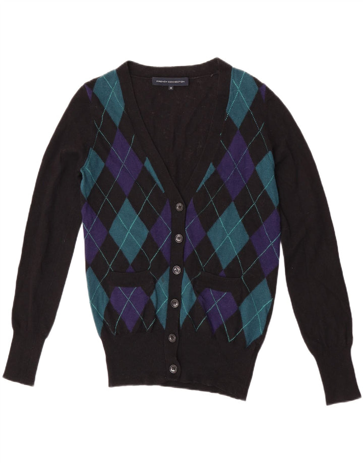 Sweter damski French Connection UK 14 Średni czarny Argyle/Diament