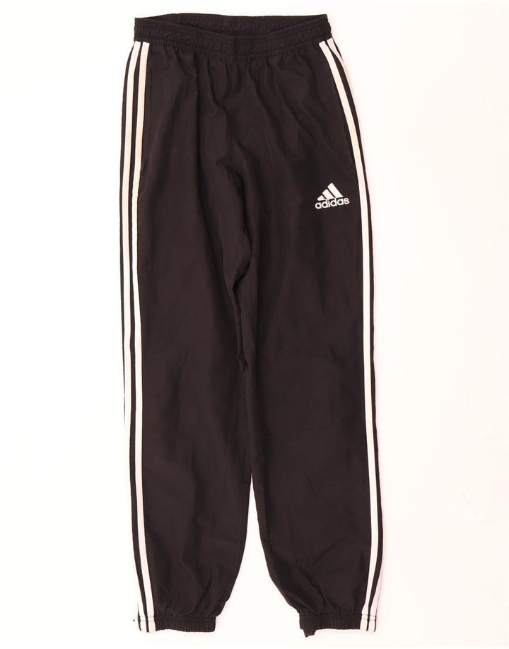 Męskie spodnie dresowe Adidas, małe, czarne, poliestrowe