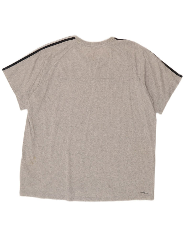 Adidas Męska koszulka Top 2XL Szara, nakrapiana bawełna