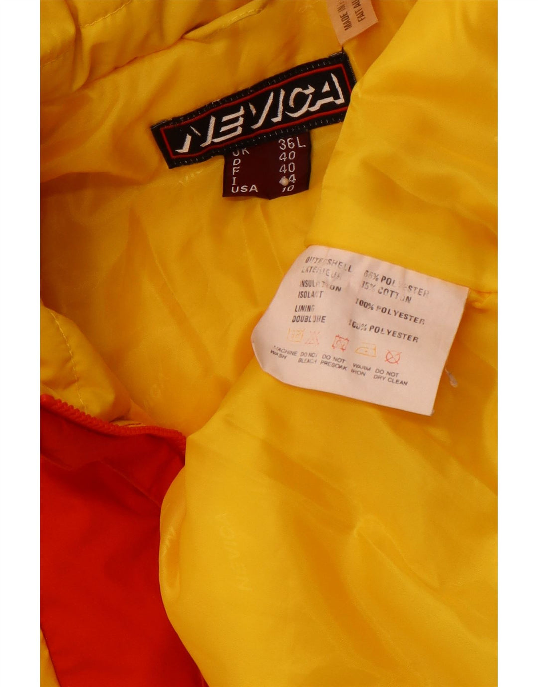 Męska wiatrówka NEVICA o luźnym kroju UK 36, mała, czerwona, z blokami kolorów