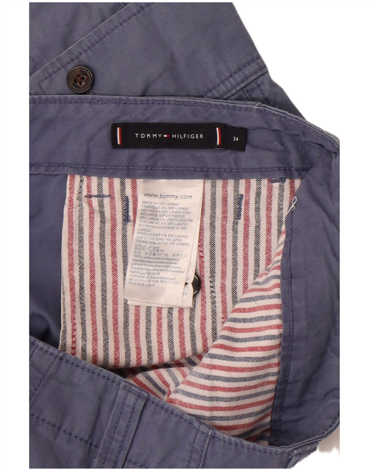 Męskie spodenki cargo Tommy Hilfiger W34, duże, granatowe, bawełniane