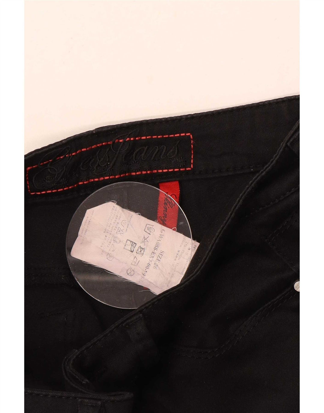 Guess Jeansy Damskie Slim W26 L33 Czarne Bawełniane