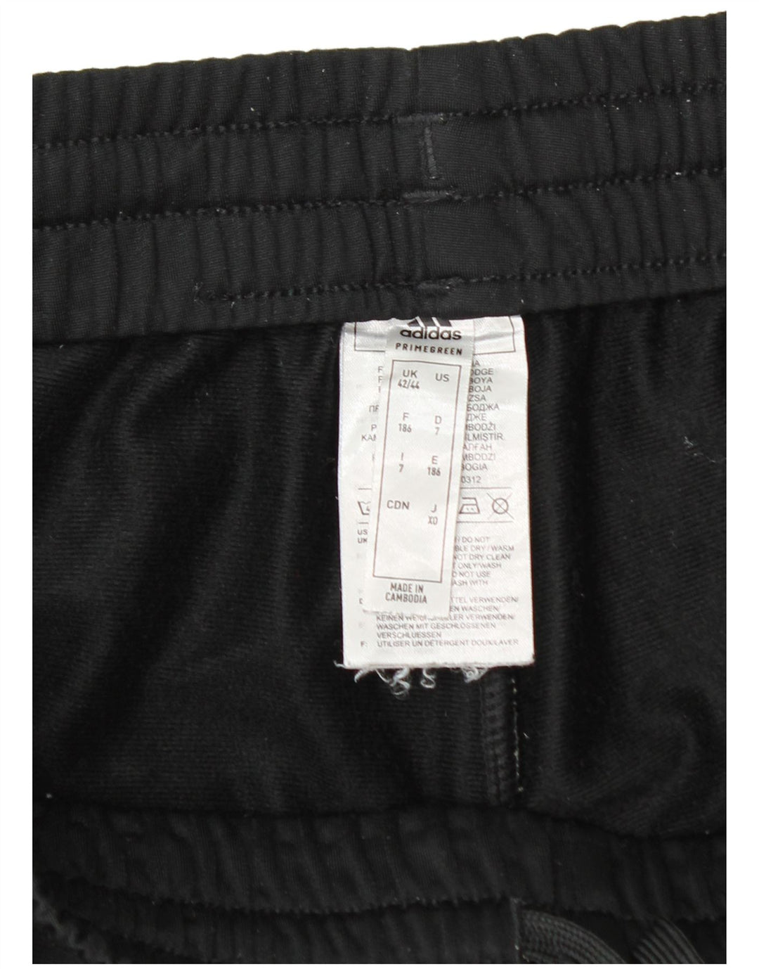 Adidas Męskie spodnie dresowe Joggers UK 42/44 Duży czarny poliester