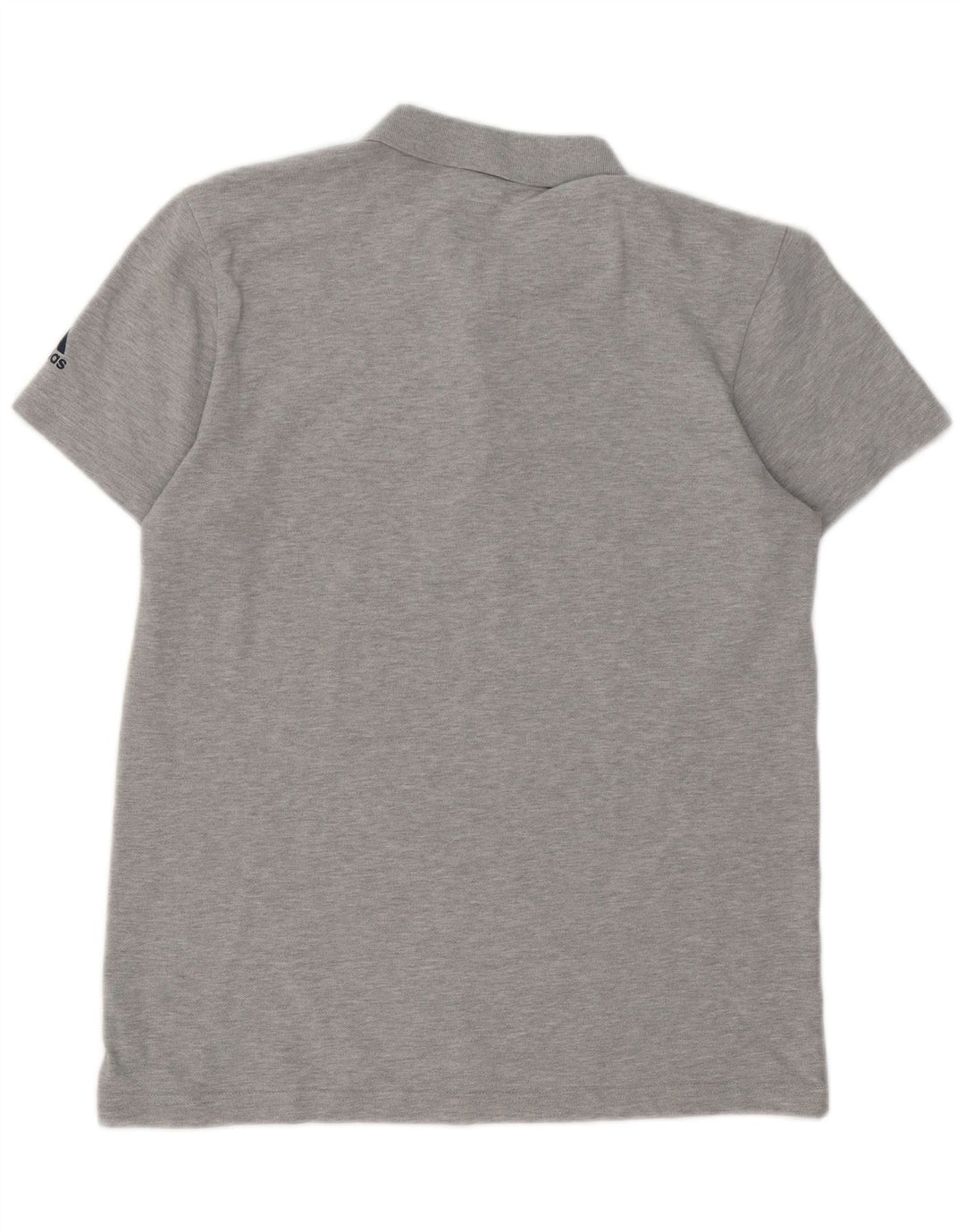 Męska koszulka polo Adidas, średnia, szara, nakrapiana