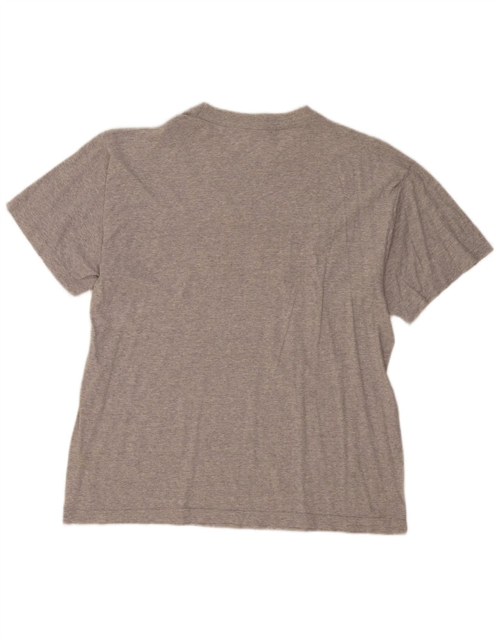 Męski T-shirt z grafiką Diadora, duży, szary
