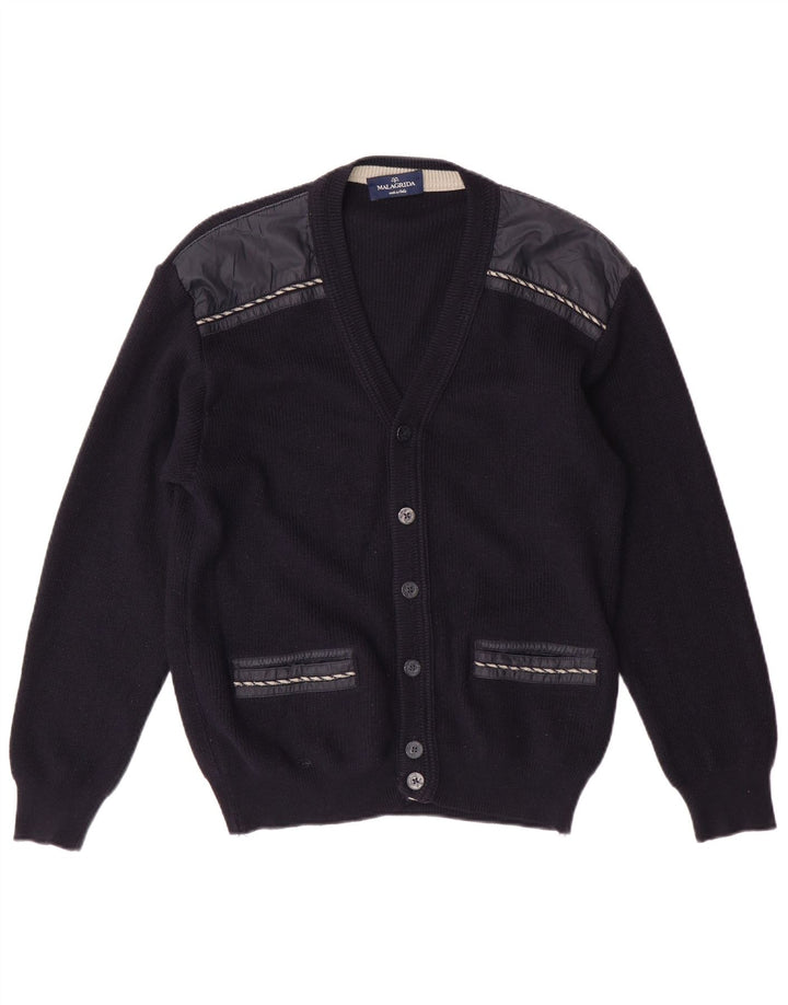 Sweter damski Malagrida UK 14 Średni granatowy wełniany