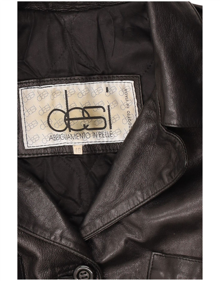 Desi damska kurtka skórzana IT 46 duża czarna skóra