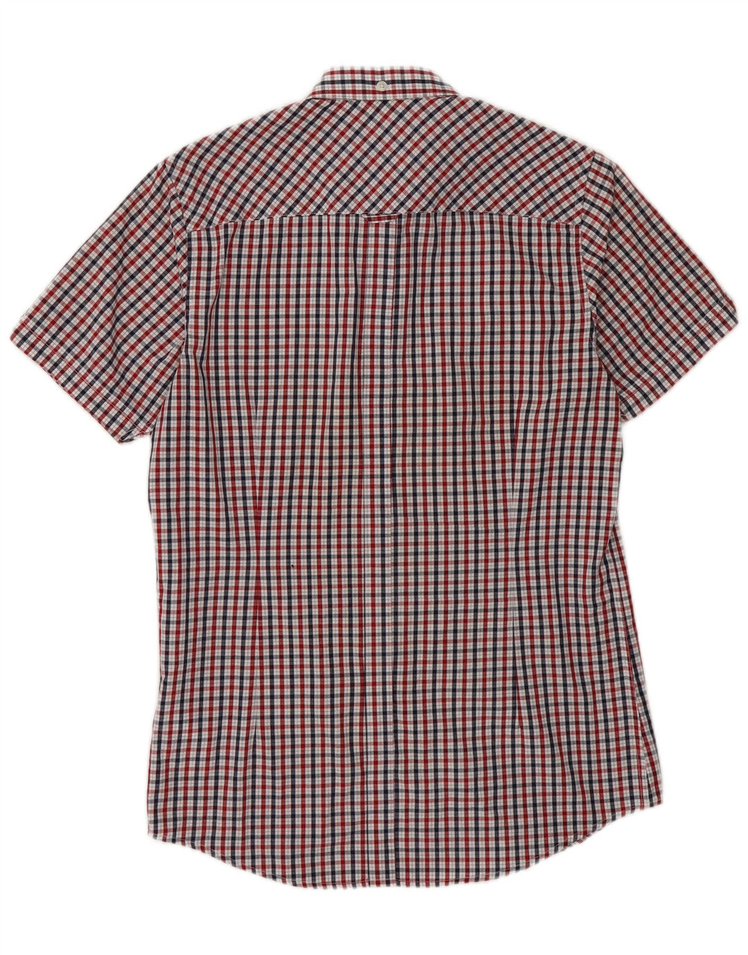 Męska koszula z krótkim rękawem Ben Sherman Signature w małą wielokolorową kratkę