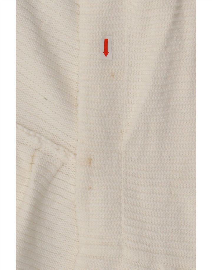 Damski sweter rozpinany MINT VELVET z rękawem 3/4, UK 12, średni biały