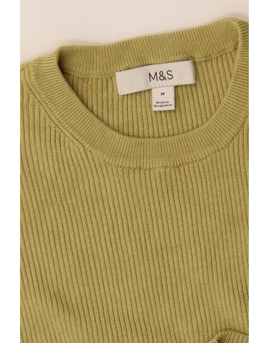 Marks & Spencer Damski top z rękawem 3/4, UK 12, średni khaki