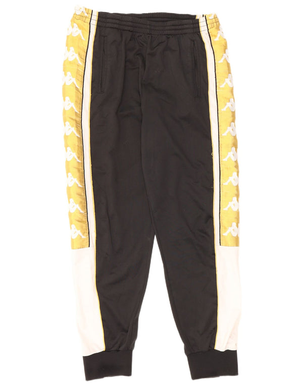 Męskie spodnie dresowe KAPPA z grafiką, duże czarne bloki kolorów