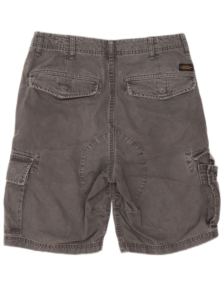 Męskie spodenki cargo Superdry W30 Średnioszare, bawełniane