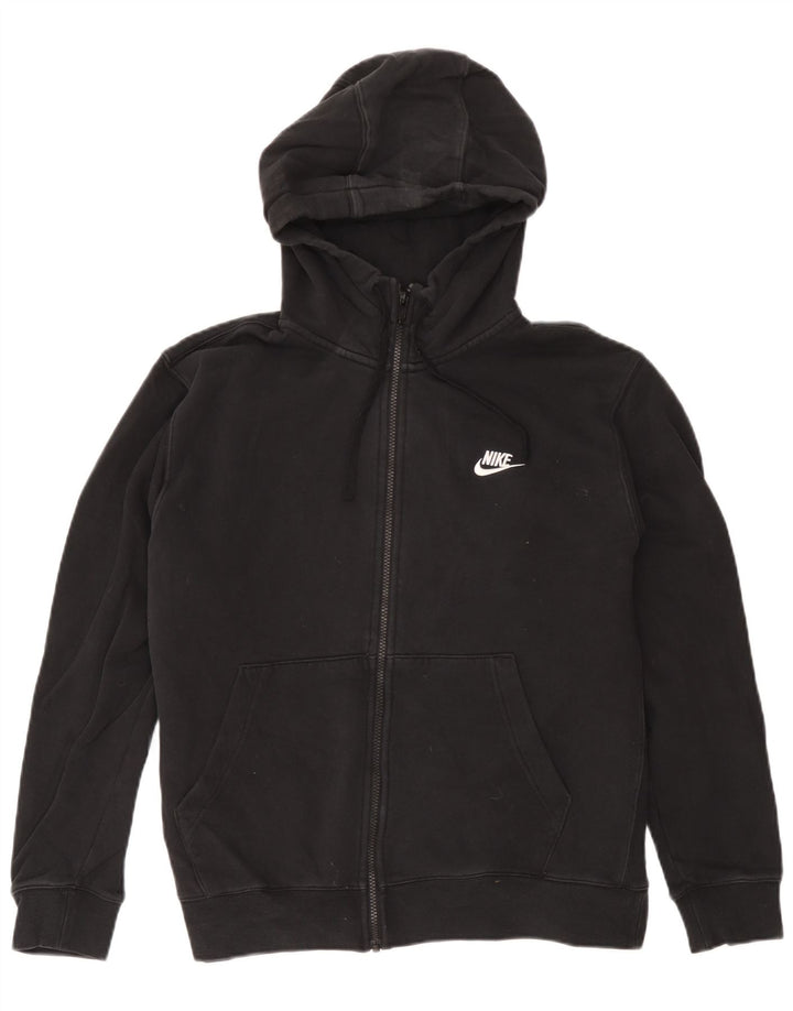 Męski sweter z kapturem i zamkiem błyskawicznym Nike, duży, czarny, bawełniany