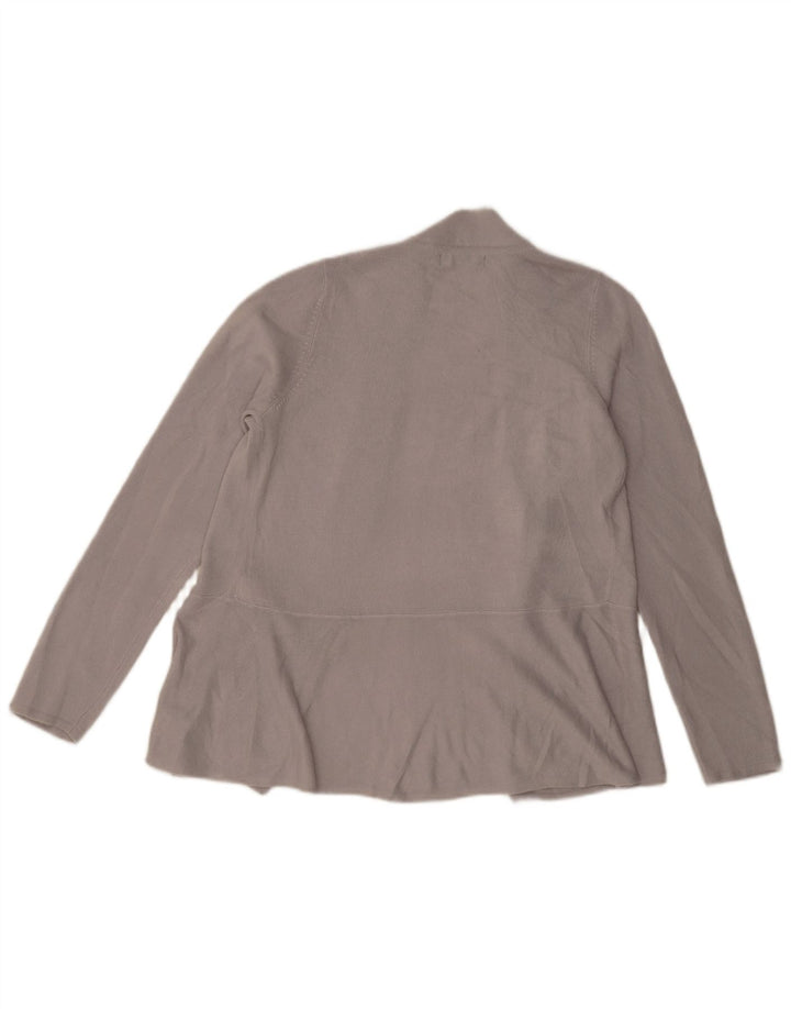 Marks & Spencer Damski sweter rozpinany UK 10, mały, szary, akrylowy
