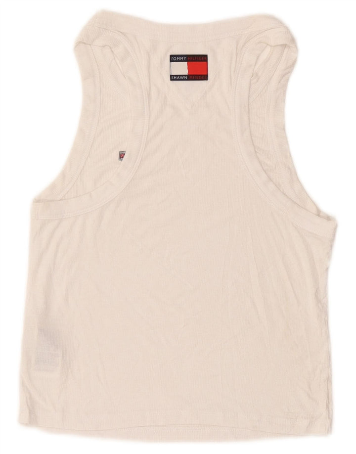 Damska kamizelka krótka Tommy Hilfiger UK 12 Medium White Modal