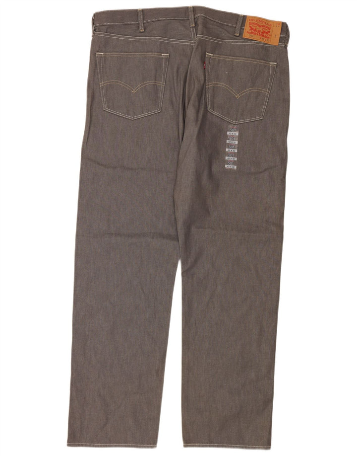 Męskie dżinsy Levi's 501 Straight W42 L32 Szara bawełna