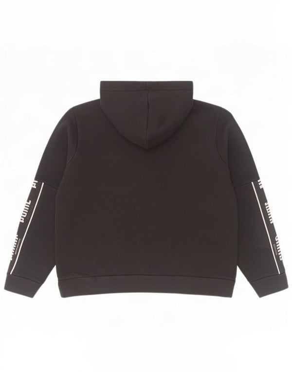 Damska bluza z kapturem Puma z grafiką UK 18 XL, czarna bawełna